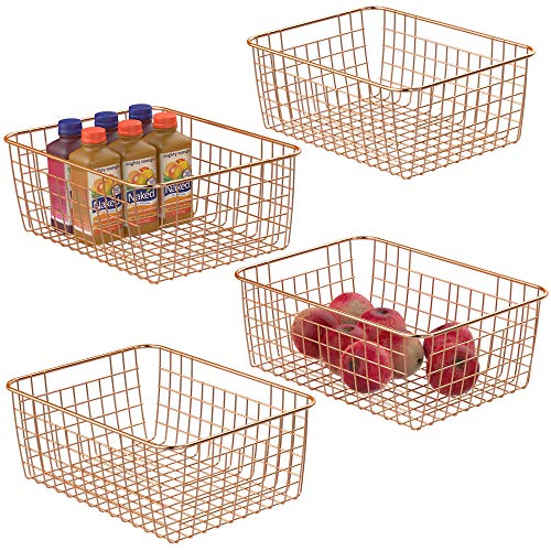 Wire Baskets For Storage, iSPECLE Metal Wire Baskets Organizing Bins Storage Baskets with
