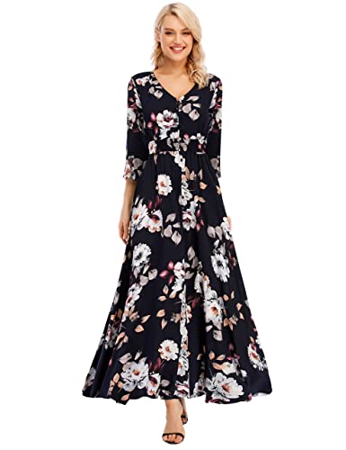 50% OFF Women's Floral Long Dresses | MommyDeals